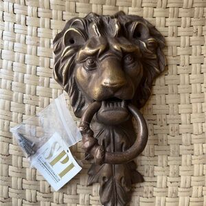 Bronze Lion Head Door/ Gate Knocker Giant SAN PACIFIC INC NWT
